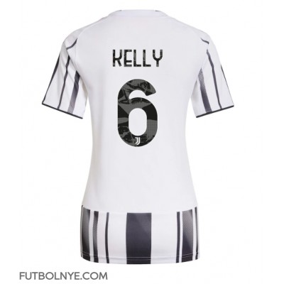 Camiseta Juventus Lloyd Kelly #6 Primera Equipación para mujer 2025-26 manga corta Camiseta Juventus Lloyd Kelly #6 Primera Equipación para mujer 2025-26 manga corta